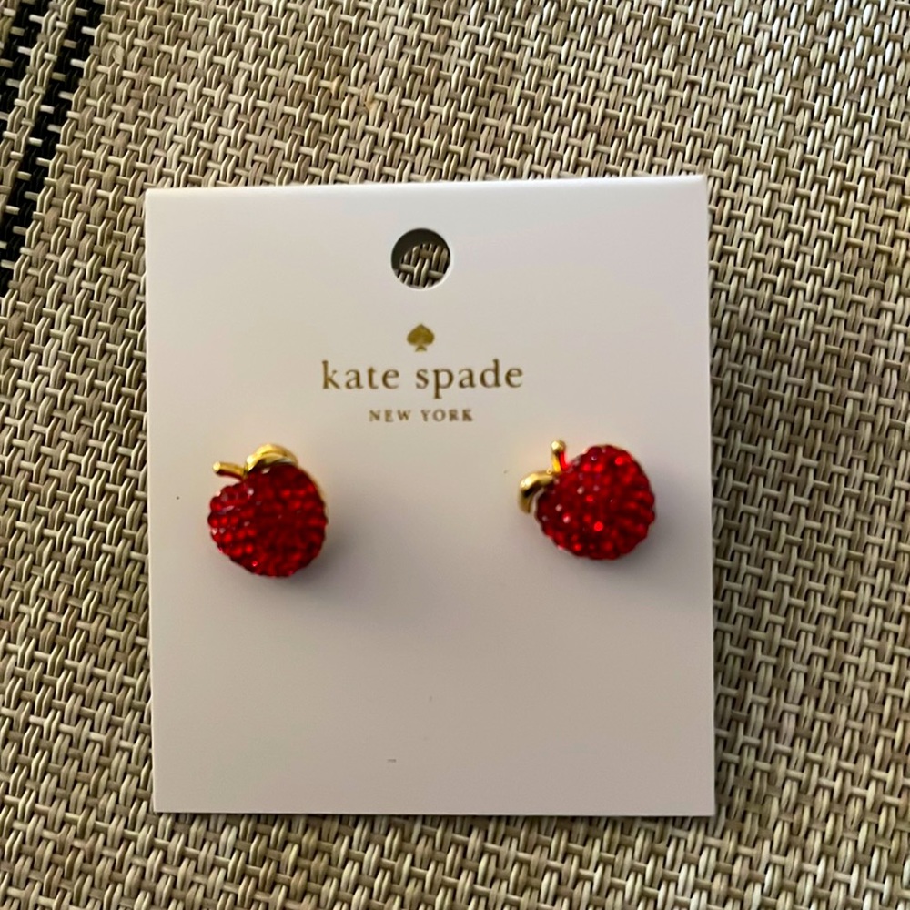 Kate Spade apple earrings